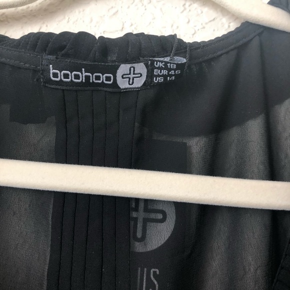 NWT Black Sheer Tunic - Picture 6 of 6